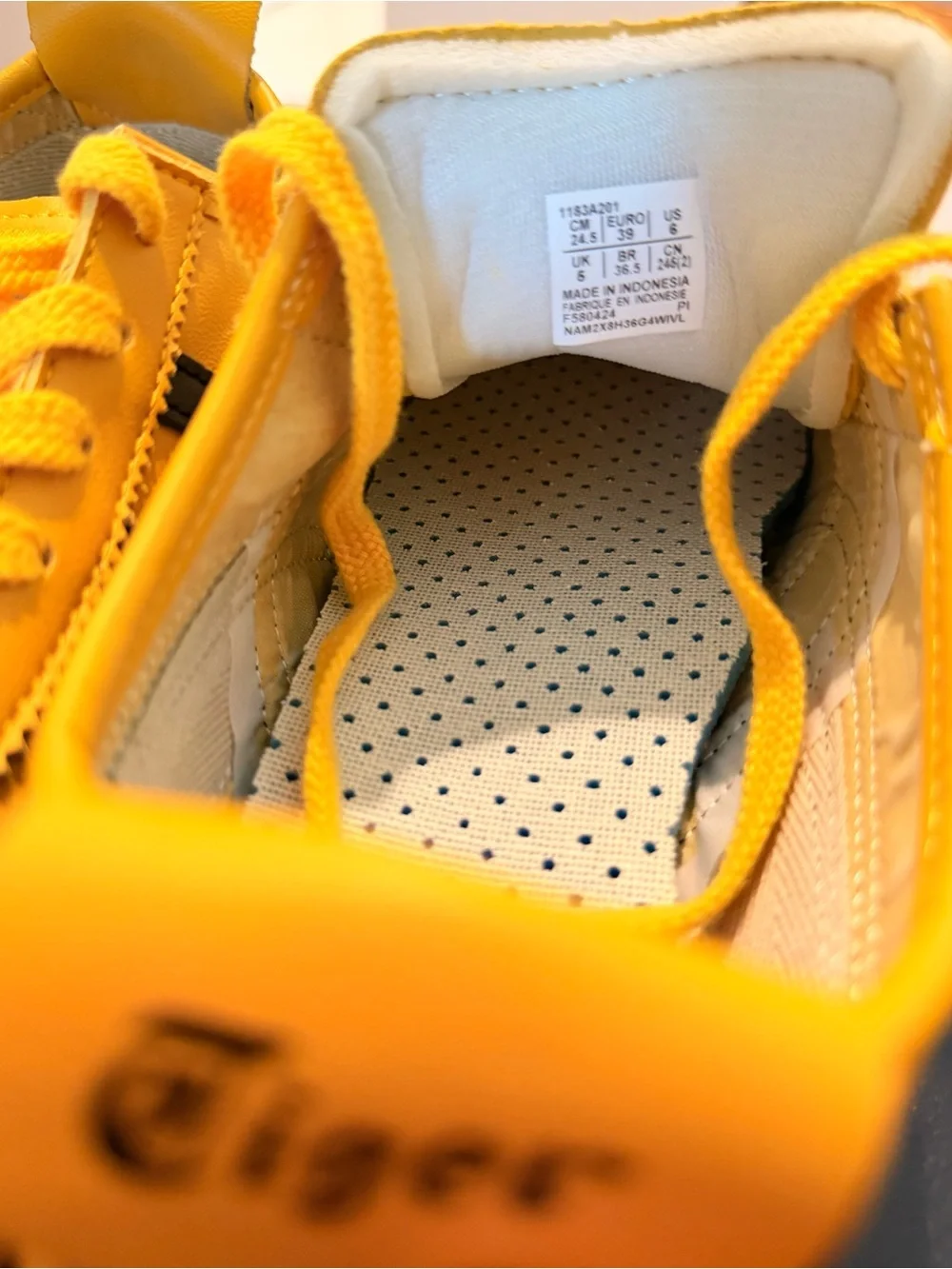 Onitsuka Tiger by Asics Yellow and Black Women’s Sneakers